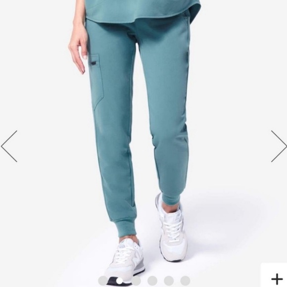 Figs Hydrogreen Scrub Set Catarina Scrub Top Zamora Jogger Pants Large Nurse - Picture 4 of 14